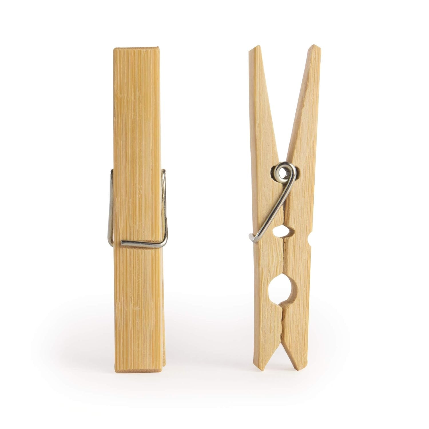 Heavy Duty Bamboo Wooden Cloth Clips / Pegs (10 Pcs Set) Your Brand