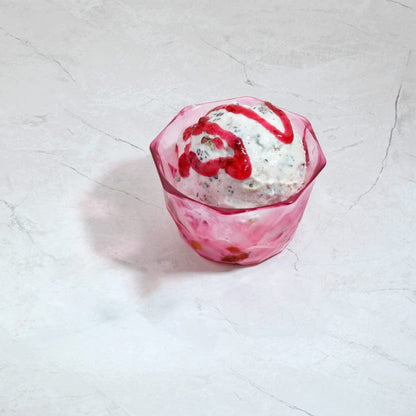 6pc Diamond shape ice cream bowl set Your Brand
