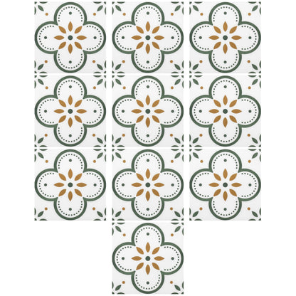 Peel and Stick Floor Tiles Kitchen / Bathroom Backsplash Sticker Detachable Waterproof DIY Tile Stickers for Wall Decoration Tiles Home Decoration (8x8 Inch / 10 Pcs Set) Your Brand