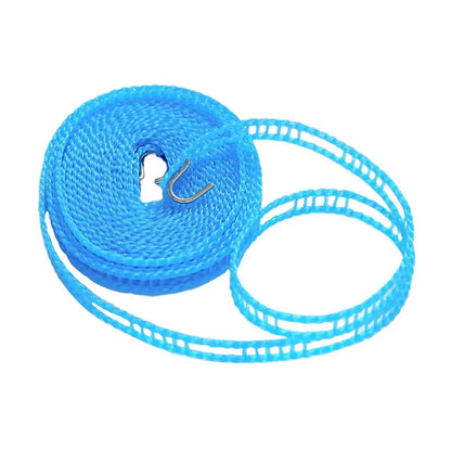 3 Meter Anti-Slip Clothesline Rope - Nylon, Hooks, Indoor/Outdoor Your Brand