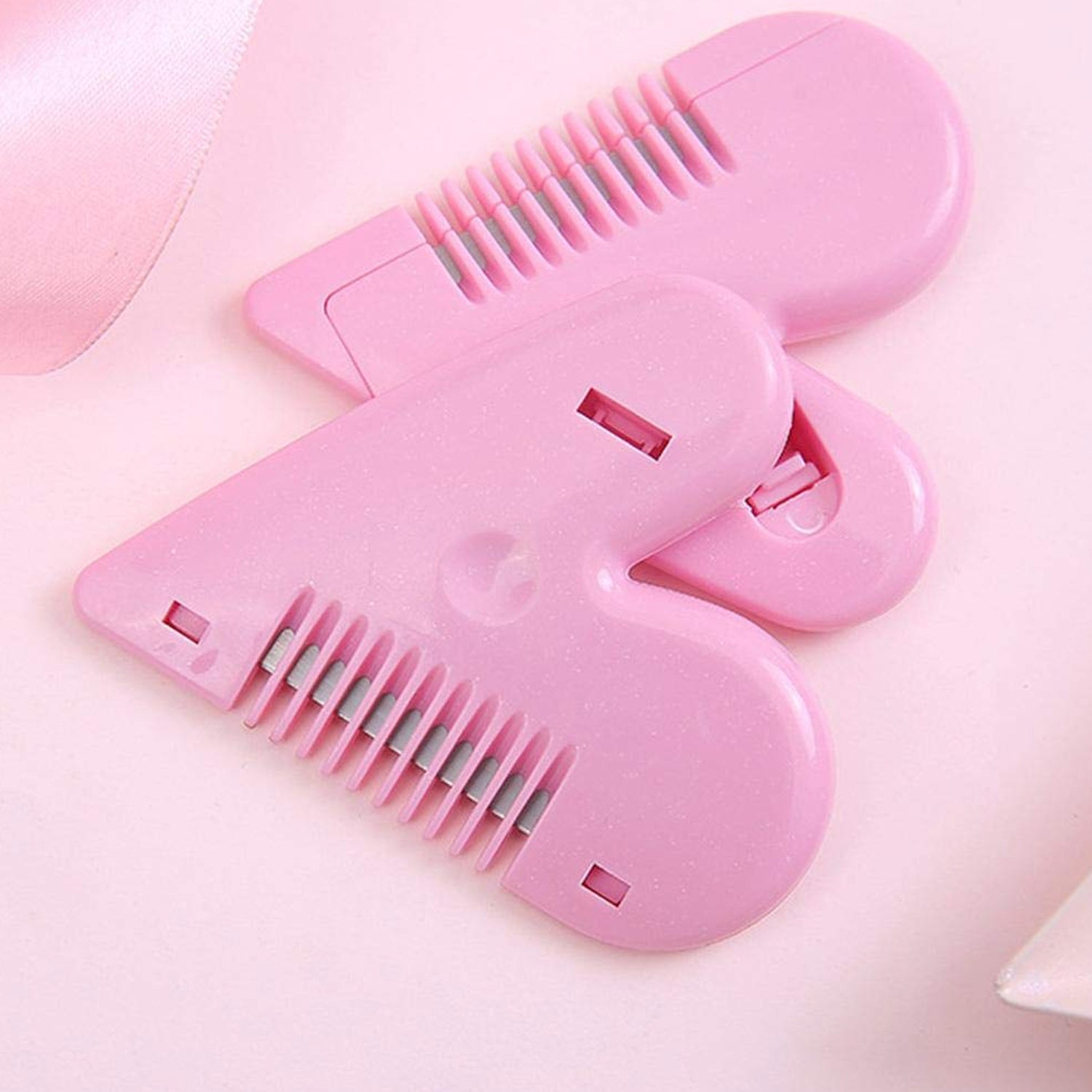 Heart Shape Plastic Hair Cutting Scissors (1 Pc / With Card Packing) Your Brand