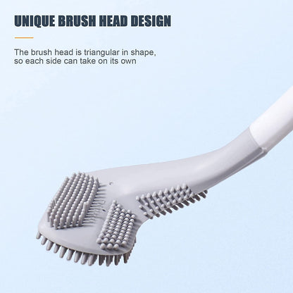 6059A Golf Shape Toilet Cleaner Brush with Long Handle and Silicone Head for Bathroom Cleaning