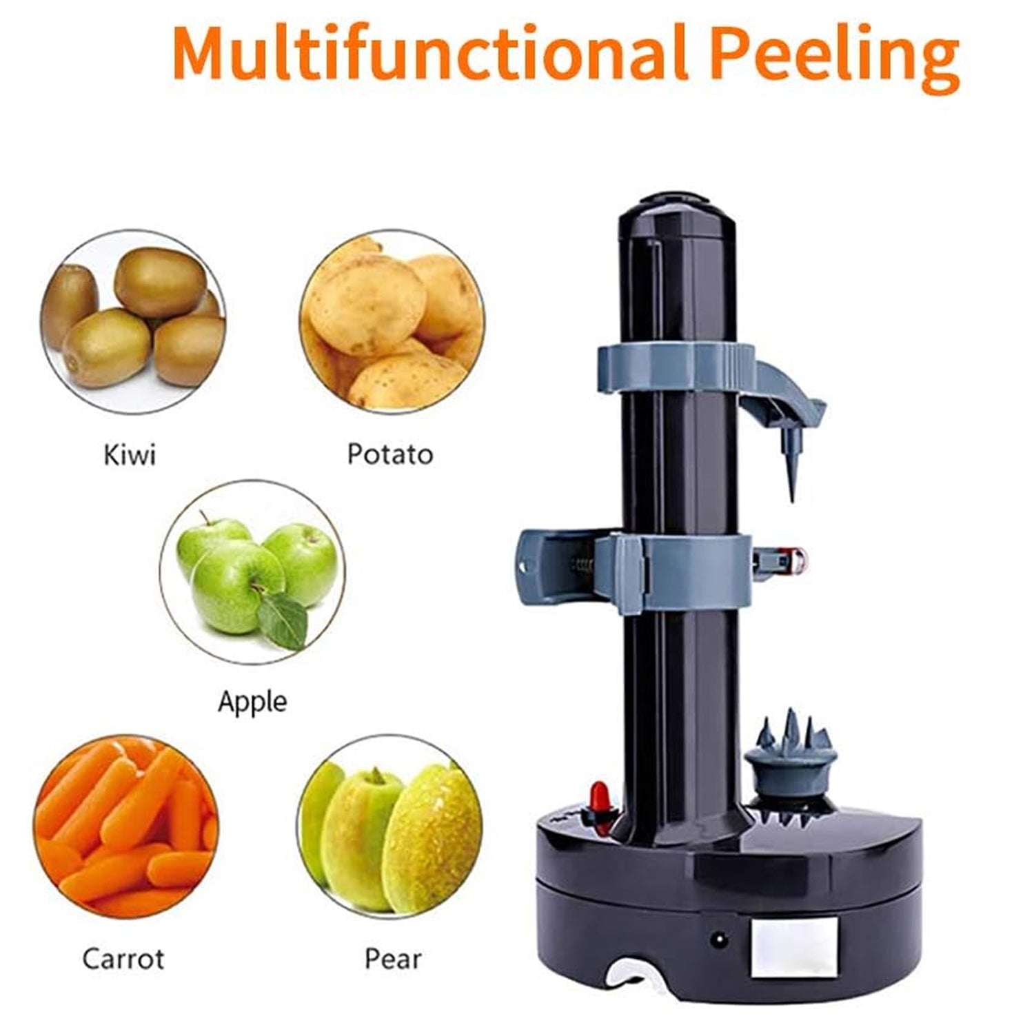 Multipurpose Electric Vegetable Fruit Peeler Automatic Potato Peeler (1 Pc) Your Brand