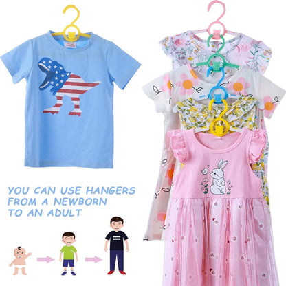 Large Dress Hanger Plastic Adjustable Cloth Hanger (5 pcs Set) Your Brand