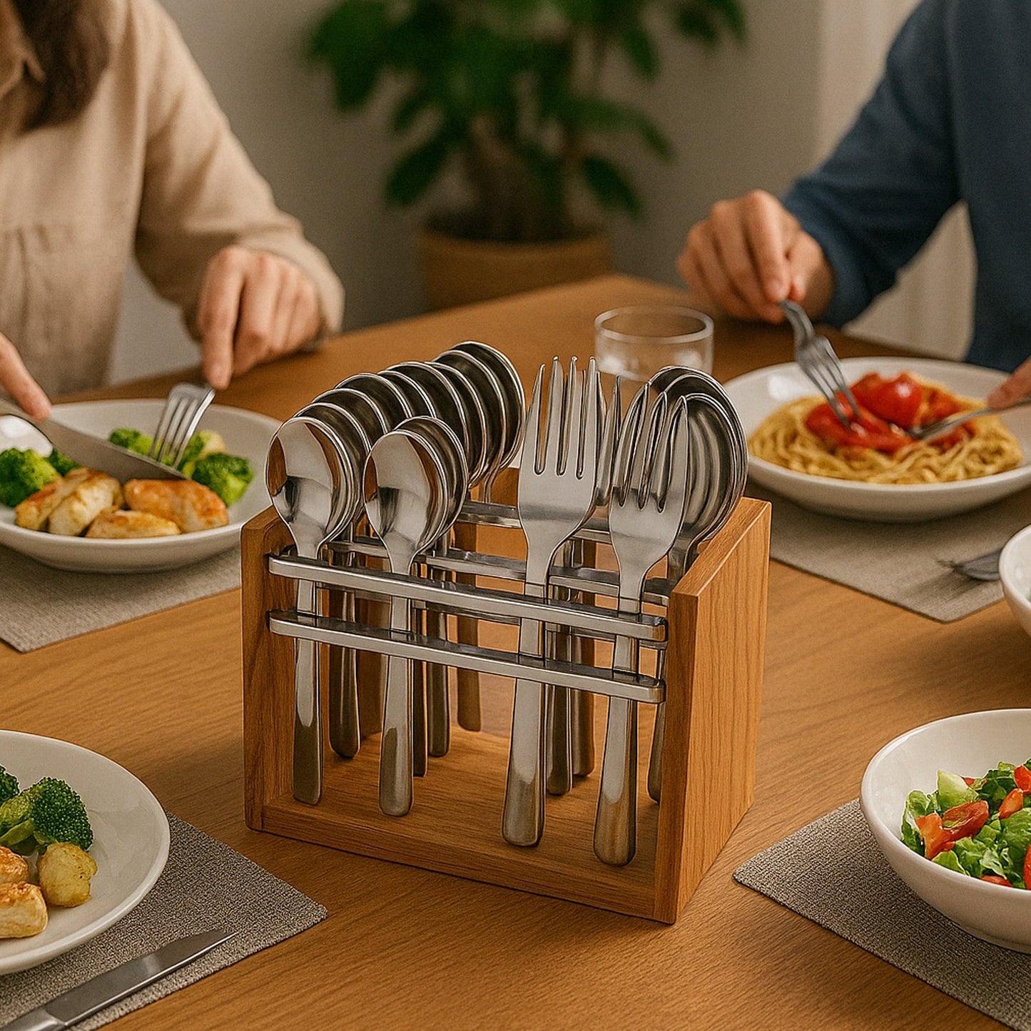 Apex Premium Stainless Steel Cutlery Set (24 Pc) Your Brand