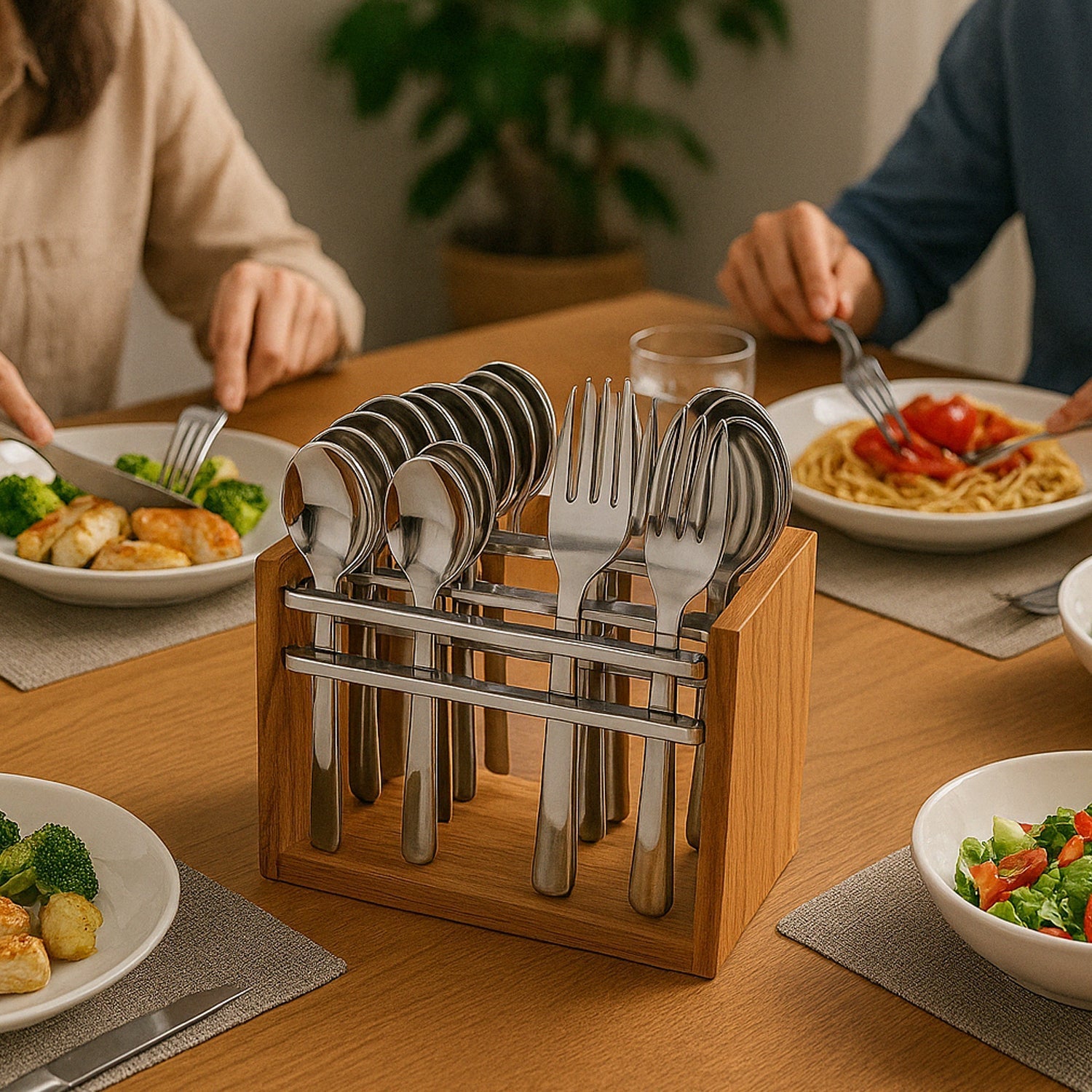Apex Premium Stainless Steel Cutlery Set (24 Pc) Your Brand