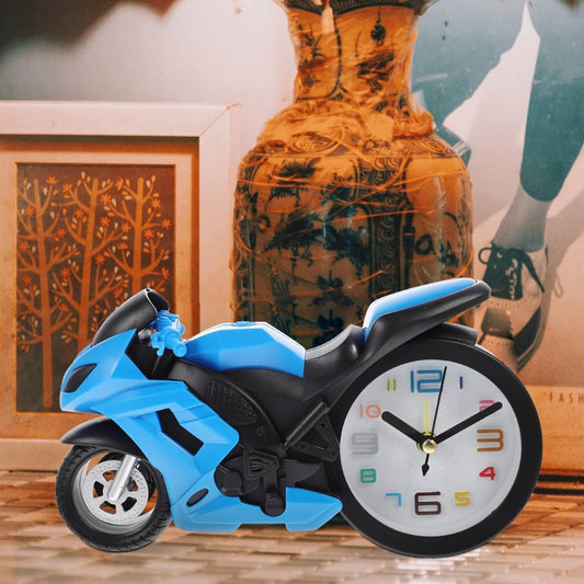 Retro Motorcycle Alarm Clock – Novelty Bike Engine Style Desk Clock Your Brand