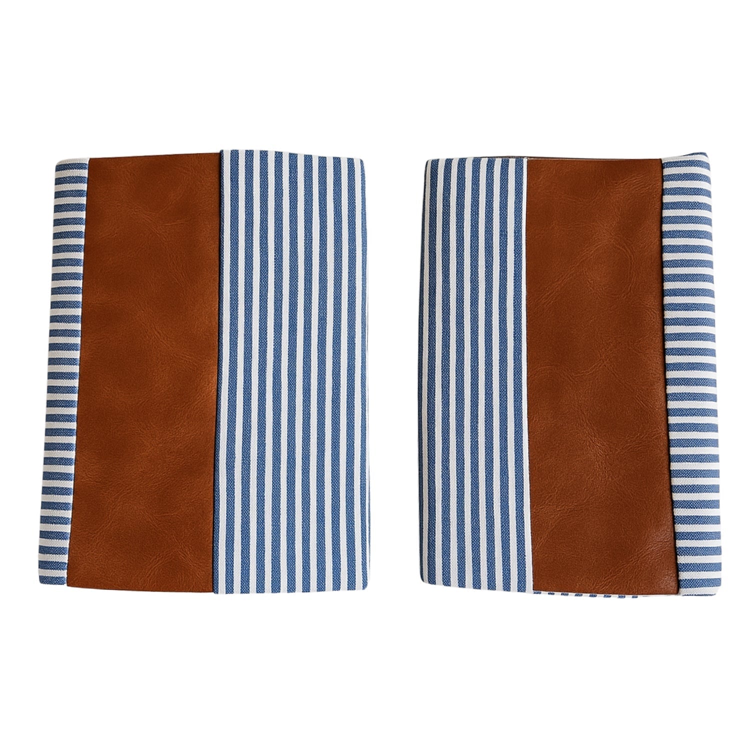 Pillow Covers, leather & cotton Cushion Covers (20 × 20 Inch / 1 Pair / 2 Pc) Your Brand