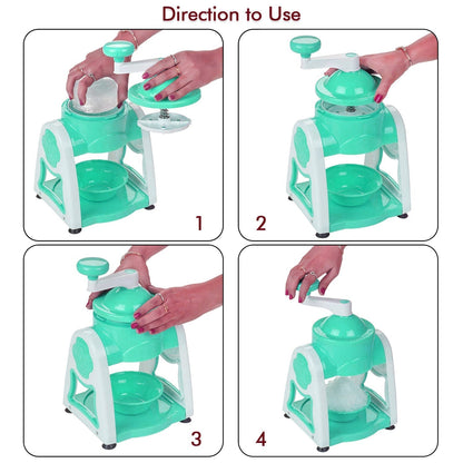 Ice Gola Maker Ice Snow Maker Machine | Ice Crusher | Indoor Outdoor Manual With Steel Blade & Antislip Grip Your Brand