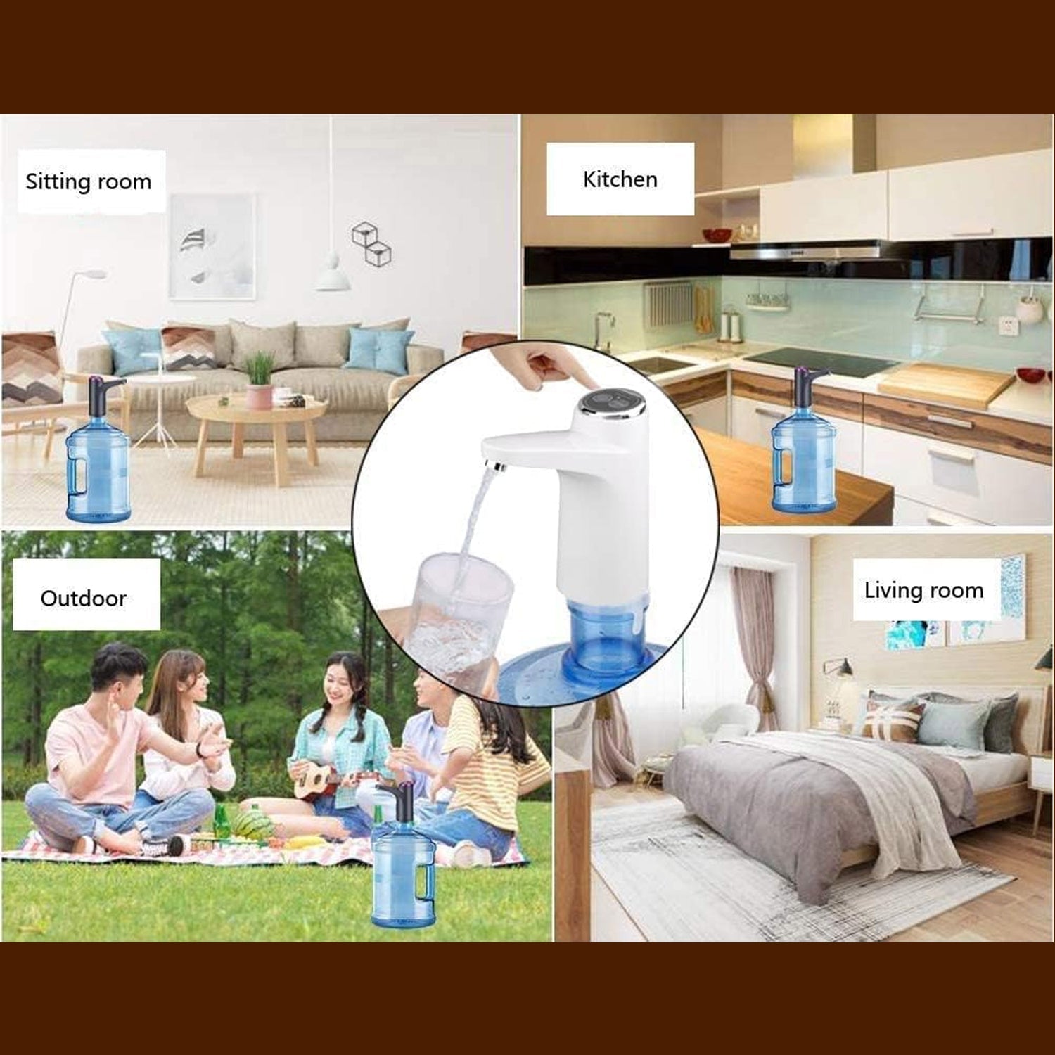 USB Electric Water Dispenser Pump, Portable Bottle Pump for Home & Travel Use Your Brand