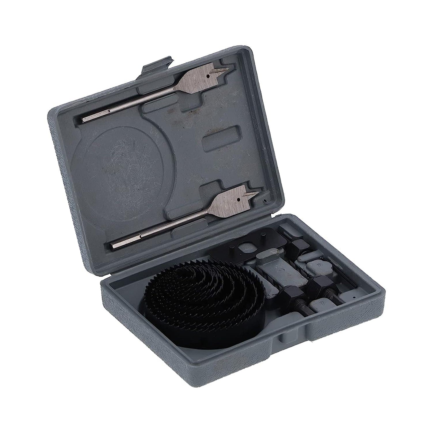 Drill Hole Cutter, Carbon Steel High Accuracy Incisive Hole Saw for Cutting PCV for Cutting Plastic for Cutting Wood Hole Saw Kit (18 Pcs Set) Your Brand