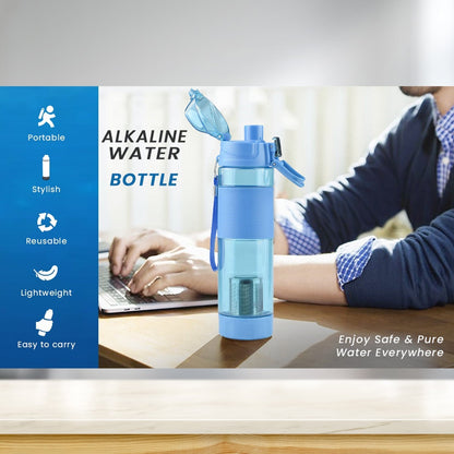 Alkaline Water Bottle, with Food Grade Plastic, Stylish and Portable (Particulates not included) Your Brand