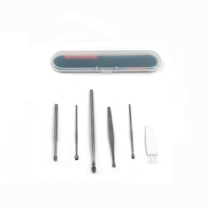 6Pcs Earwax Removal Kit | Ear Cleansing Tool Set | Ear Curette Ear Wax Remover Tool Your Brand