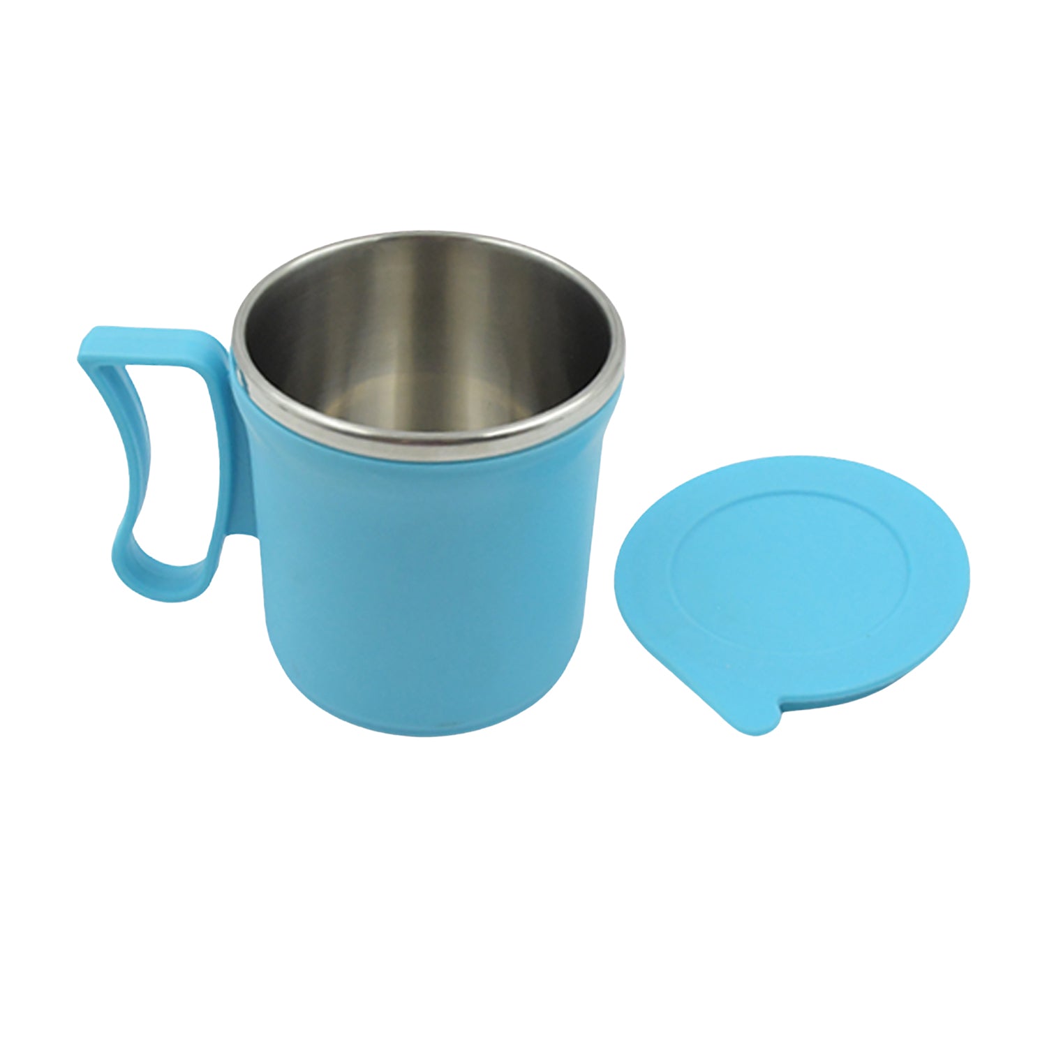 300ml Stainless Steel Mug: Insulated, Leakproof Lid, Hot/Cold Drinks (Mix Color) Your Brand