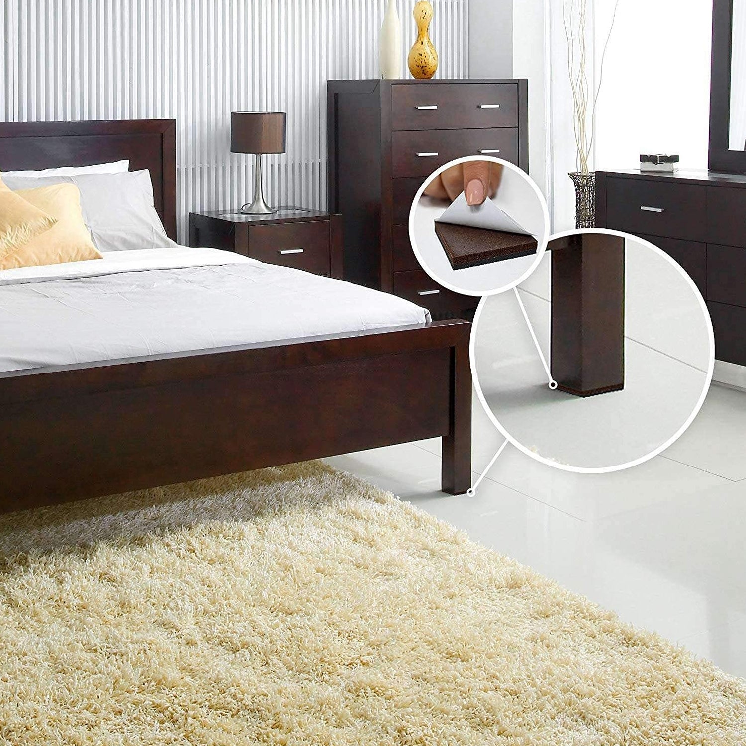 Furniture Pad Square Felt Pads Floor Protector Pad For Home & All Furniture Use Your Brand
