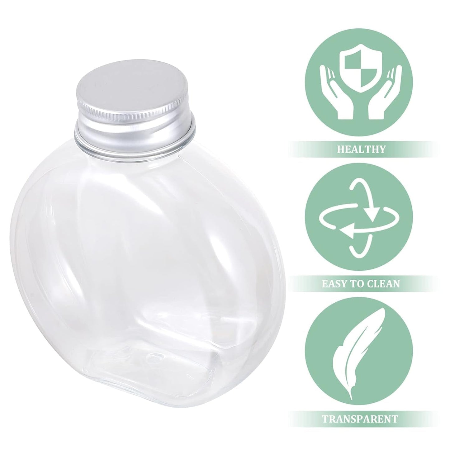 Multipurpose Transparent Round Clear Plastic Container (1 Pc) Your Brand