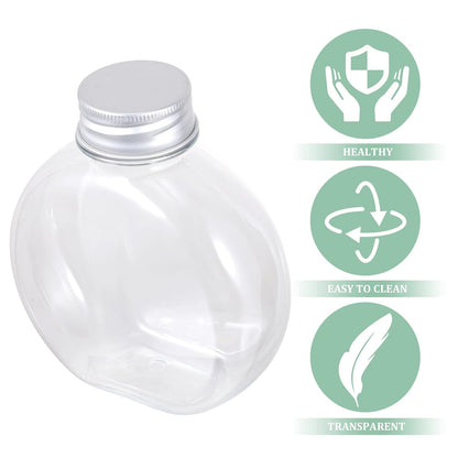 Multipurpose Transparent Round Clear Plastic Container (1 Pc) Your Brand