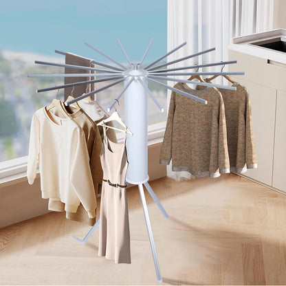 Foldable Rotary Clothes Drying Rack Stand (1 Pc) Your Brand