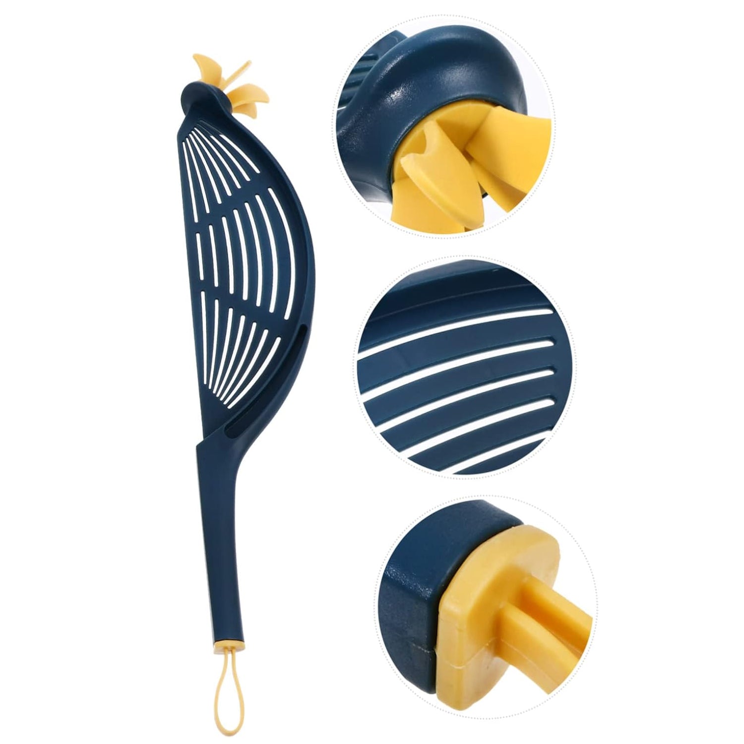 Plastic Multifunctional Kitchen Strainer Baffle Tool Handheld Filter for Rice Beans Peas (1 Pc) Your Brand