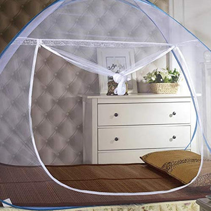 Premium Polyester Foldable Mosquito Net Tent (100 Cm Long / 1 Pc) Your Brand