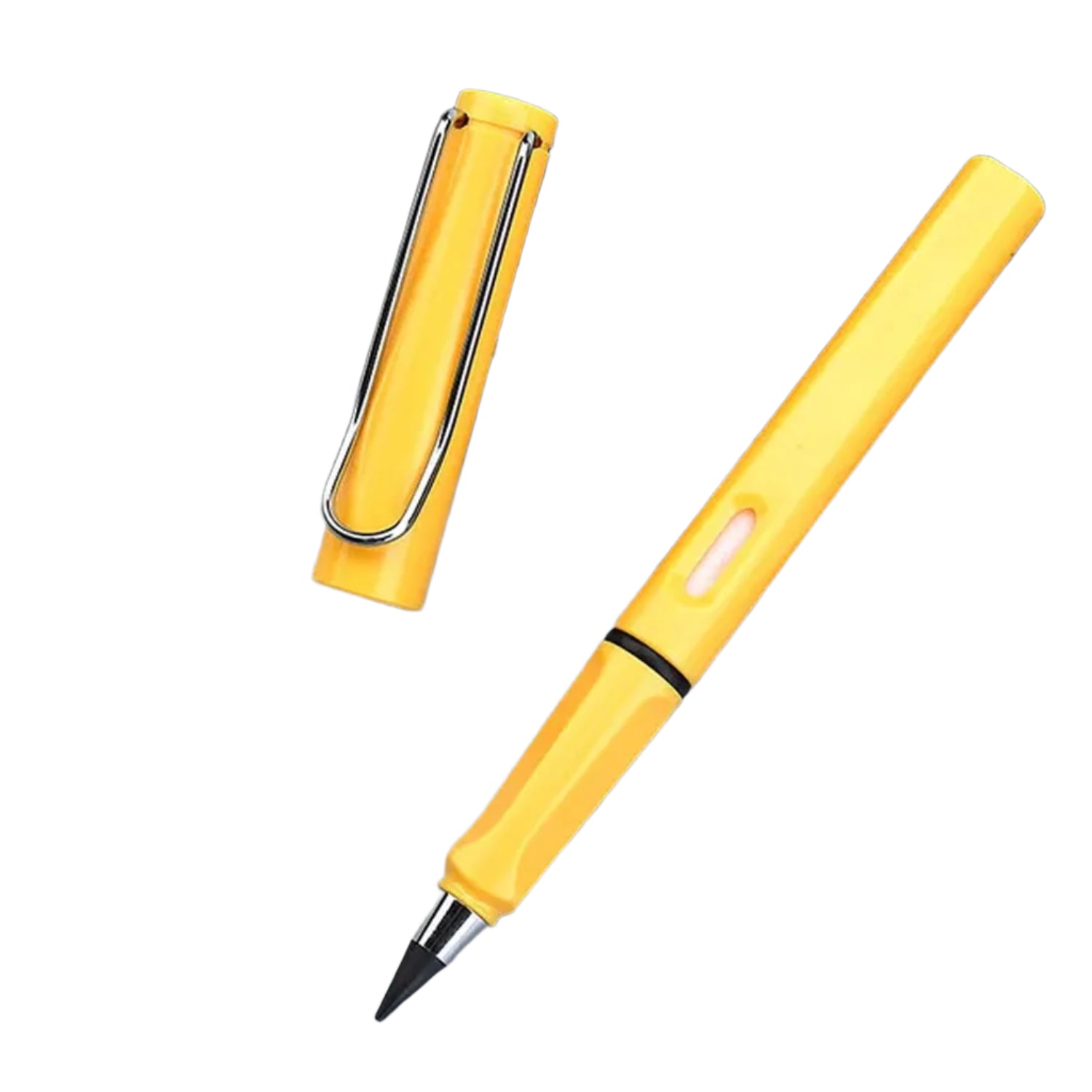 2-in-1 Everlasting Magic Pencil with Replaceable Eraser – Inkless, Reusable, Portable (1 Pc / Mix Color) Your Brand