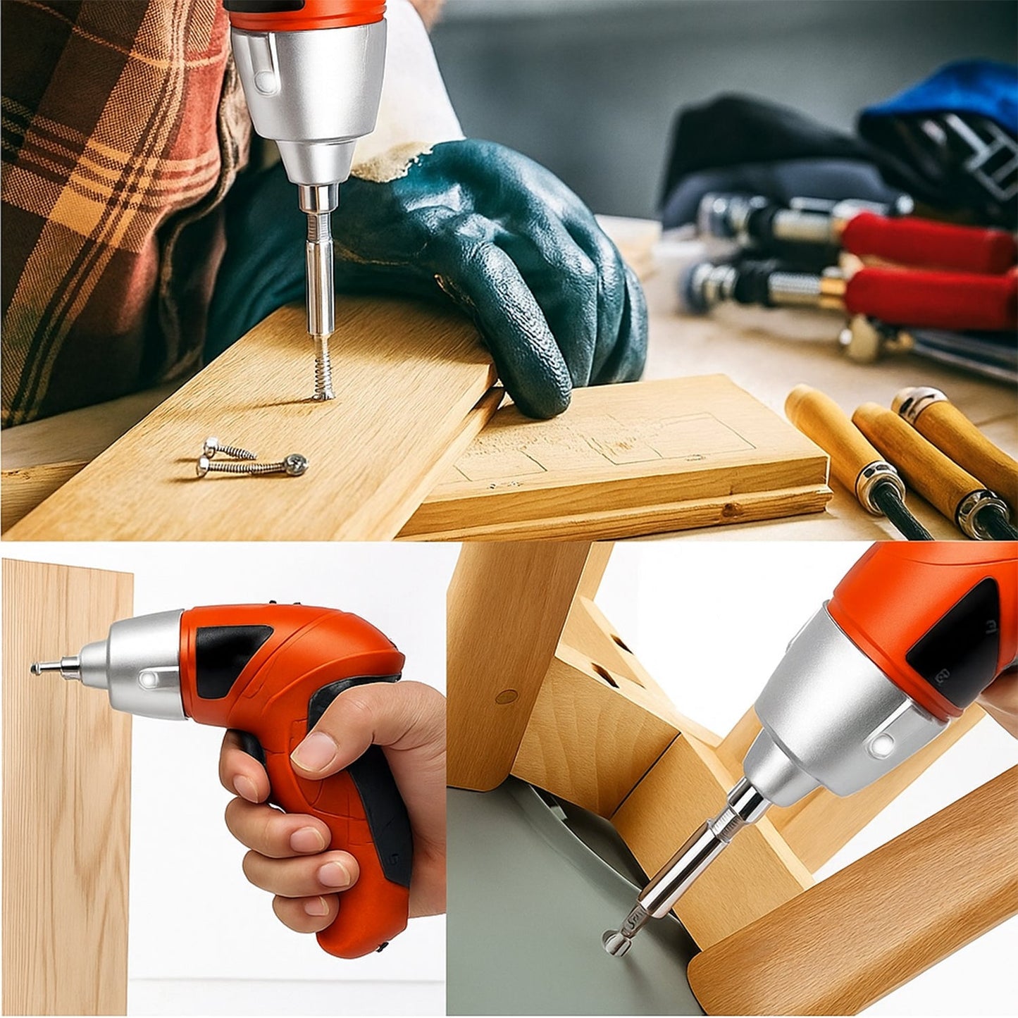 Portable Electric Screwdriver Set with 45 Bits (1 Set) Your Brand