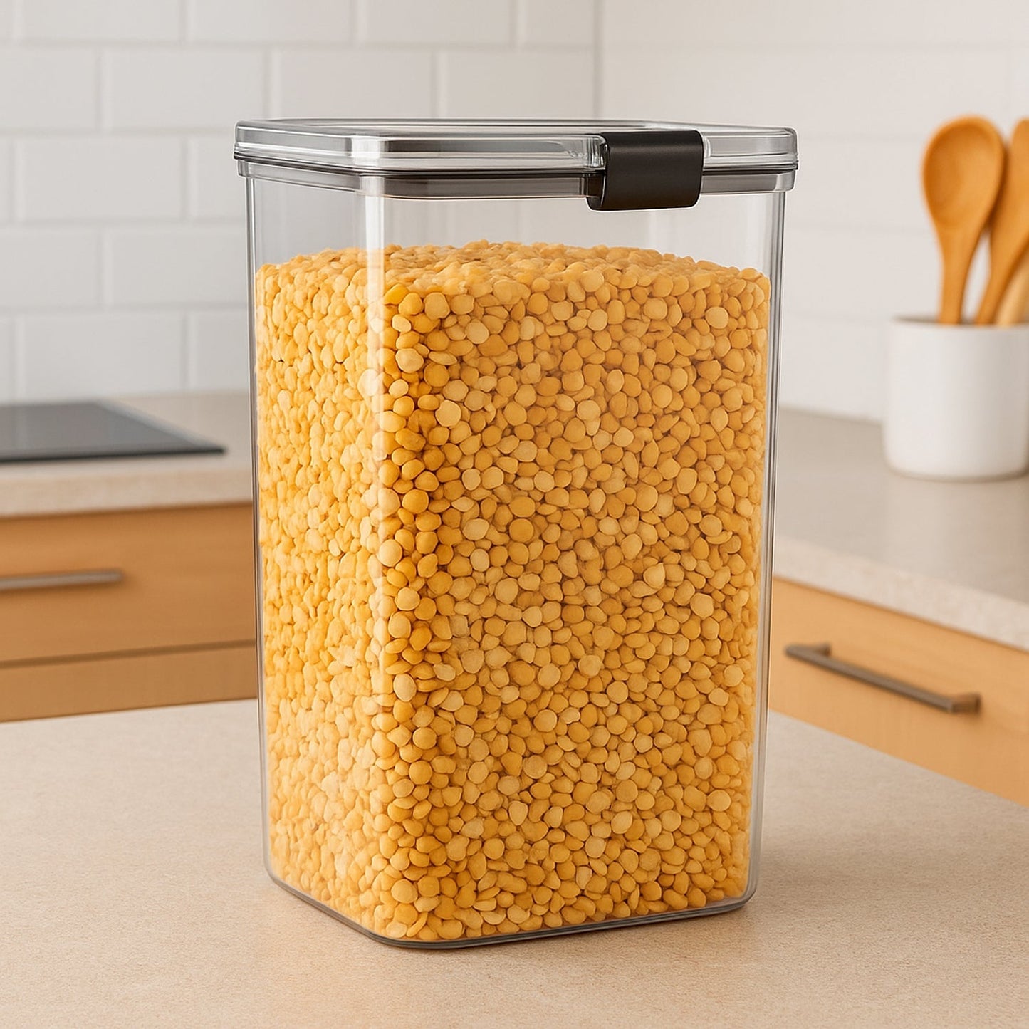 1700 ML Airtight Lock & Lock Plastic Storage Container (1 Pc) Your Brand