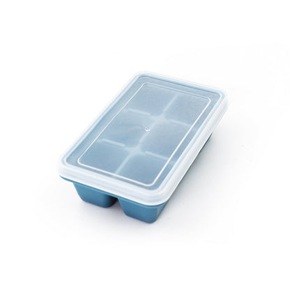 6 Grid Silicone Ice Tray Used In All Kinds Of Places Like Household Kitchens For Making Ice From Water And Various Things And All With Color Box (1 Pc) Your Brand
