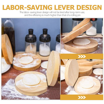 Small Wooden Dumpling Press Tool Tortilla Press Dough Dumpling (1 Pc) Your Brand