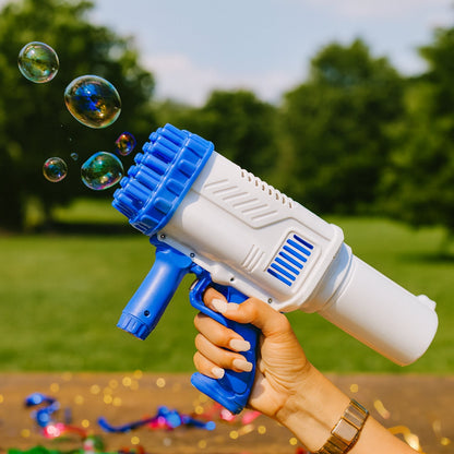32 Holes Big Rechargeable Powerful Machine Bubble Gun Toys (1 Set) Your Brand
