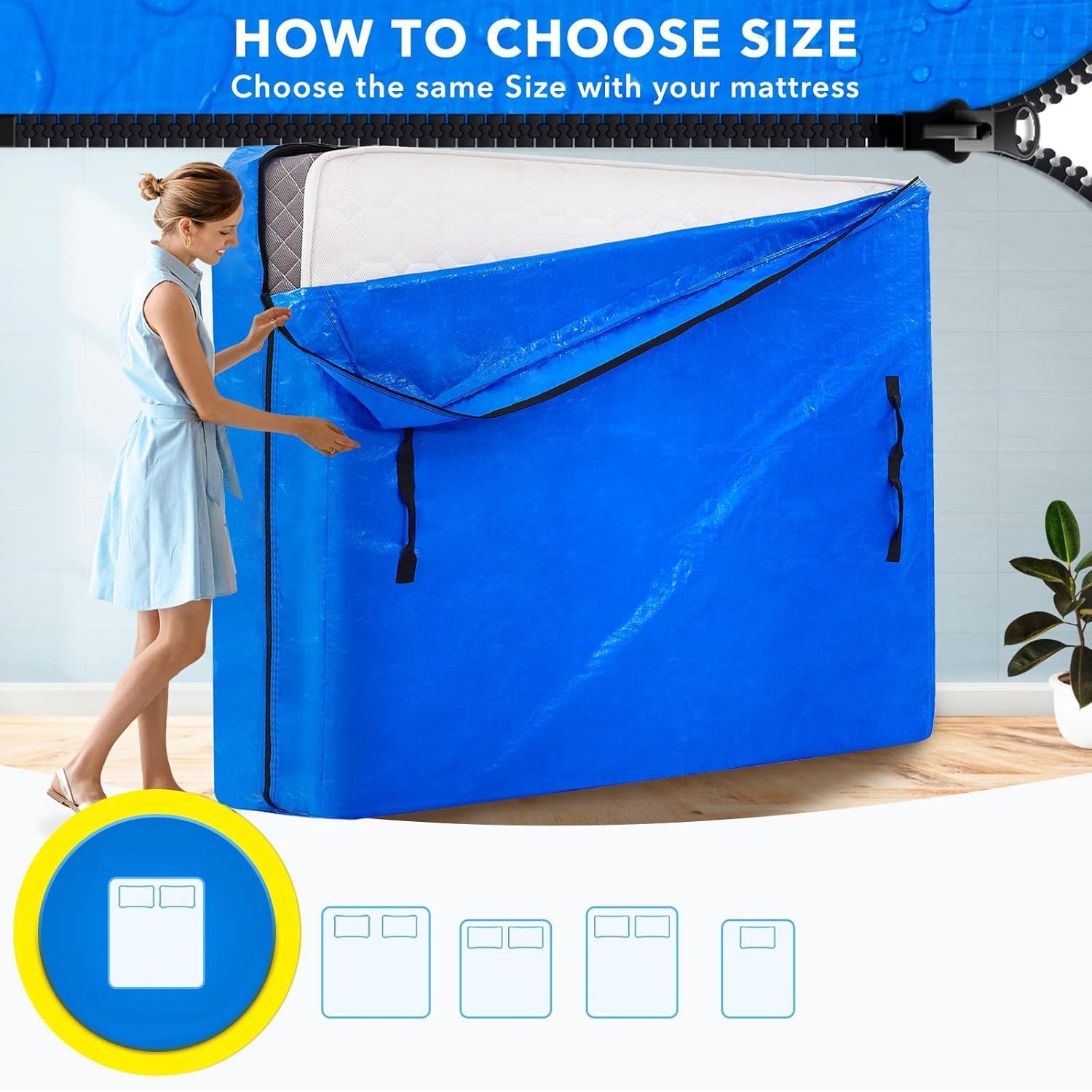 Mattress Bags / Cover (236×136 Cm / 1 Pc) Your Brand