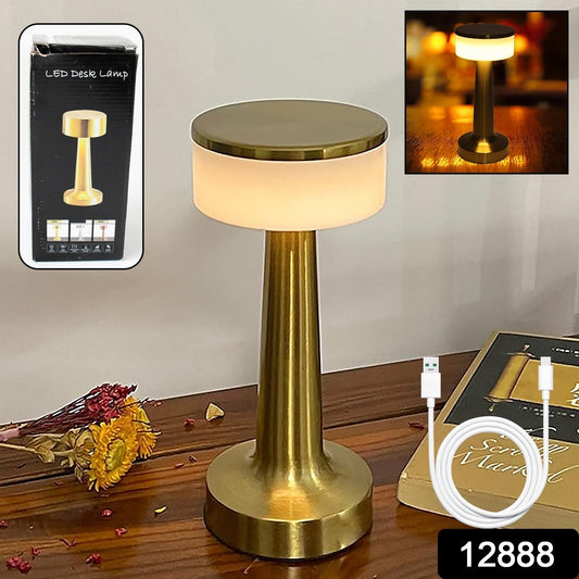 Touch LED Lamp – USB, 3 Colors, 3 Brightness Levels (1 Pc, Metal) Your Brand
