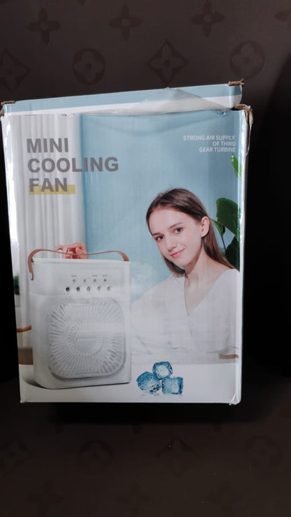 Portable Air Cooler Fan with 7-Color Light – Personal AC Fan Your Brand