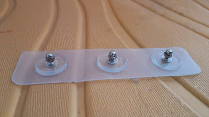 Adhesive Nails Wall Hooks (Screw Sticker / 3 Hook / 1 Pc / B Grade) Your Brand