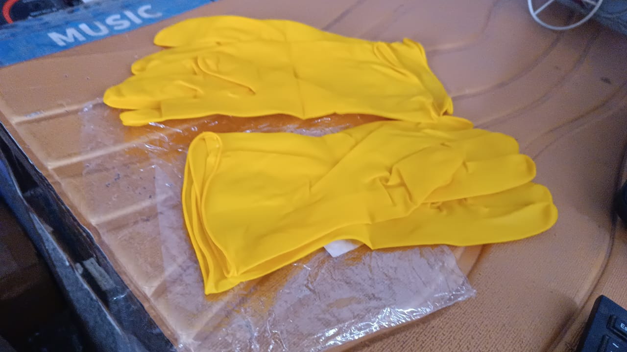 Latex Household Gloves (2 Pair / Mix Color) Your Brand
