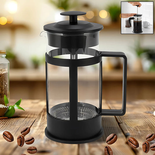 Coffee and Tea maker, Coffee Maker Glass Stainless Steel Coffee Press Glass Teapot for Camping Travel Gifts kitchen tools (Approx 350ml) Your Brand