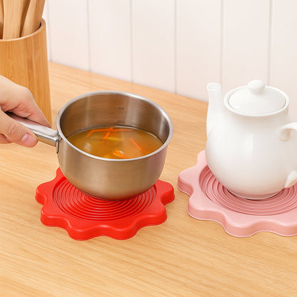 Multifunction Place mats Waterproof Anti-Slip at Insulation Table Mats Thermos Bottle Cup Mat Cup Coaster Kitchen Accessories, Home Thermos Kettle Pad, Heat Proof Pad Heat Insulation Pad (23×23 CM) Your Brand