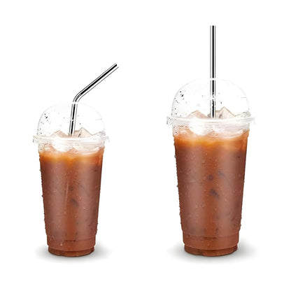 0579 Premium Stainless Steel Reusable Drinking Straws with Cleaning Brush Set