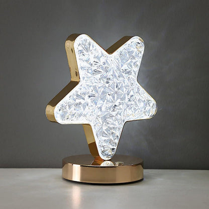 Star Crystal Diamond Touch Lamp – USB Rechargeable, 3-Way Dimmable Your Brand