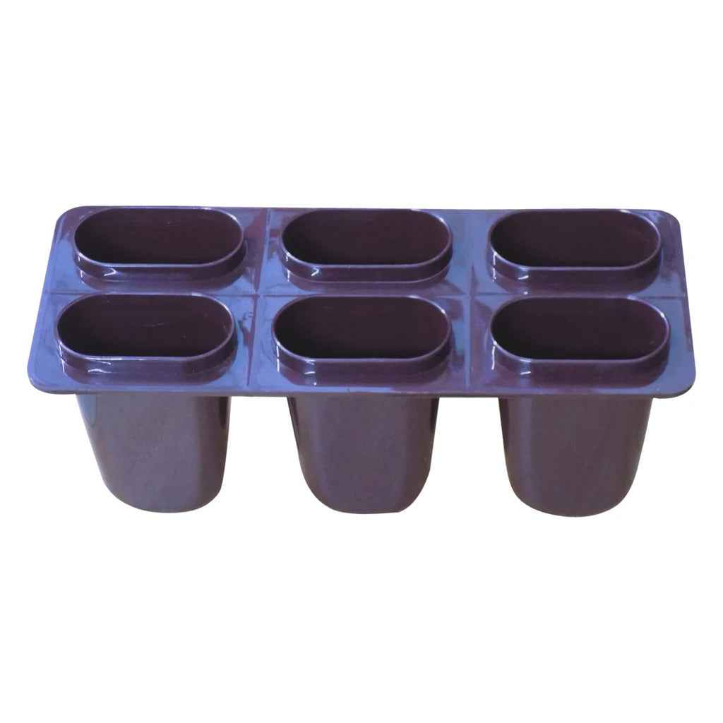 Plastic Ice Candy and Kulfi Maker Set with 6 Cups