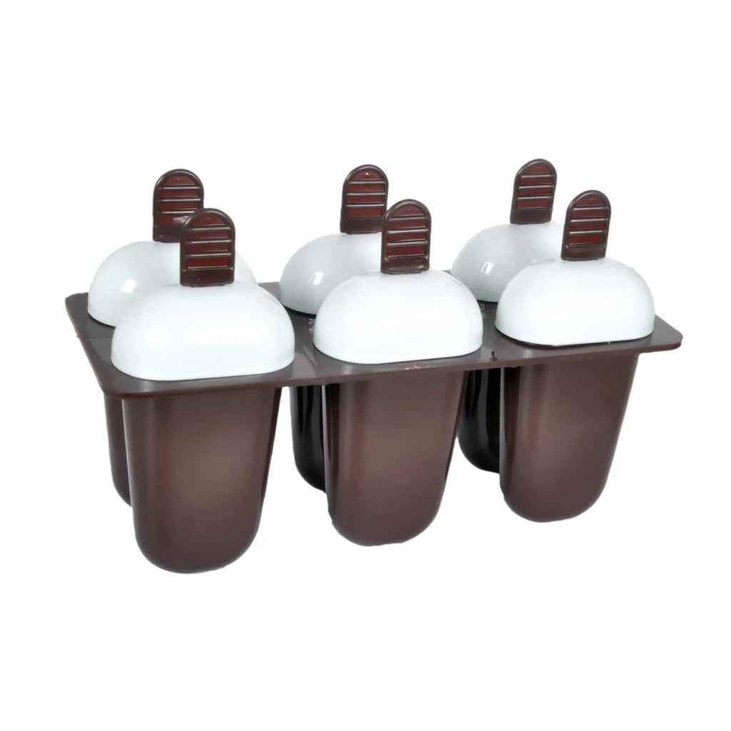 Plastic Ice Candy and Kulfi Maker Set with 6 Cups