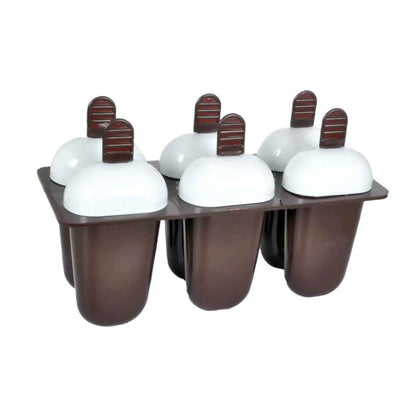 Plastic Ice Candy and Kulfi Maker Set with 6 Cups