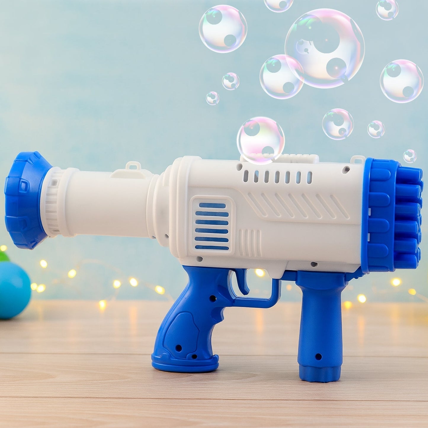 32 Holes Big Rechargeable Powerful Machine Bubble Gun Toys (1 Set) Your Brand