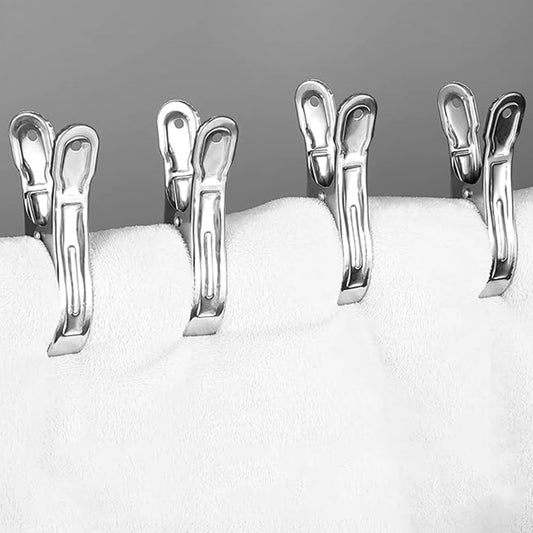 Stainless Steel Clothes pins Beach Towel Clips (10 Pcs Set) Your Brand