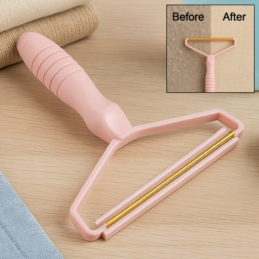 2in1 Portable Lint Remover for Home Use | Use for Removing Lint Dust in Furniture and Wool Clothes Sweater Carpet | Woolen Fabrics Brush Sticky Lint Roller with Long Handle (1 Pc) Your Brand