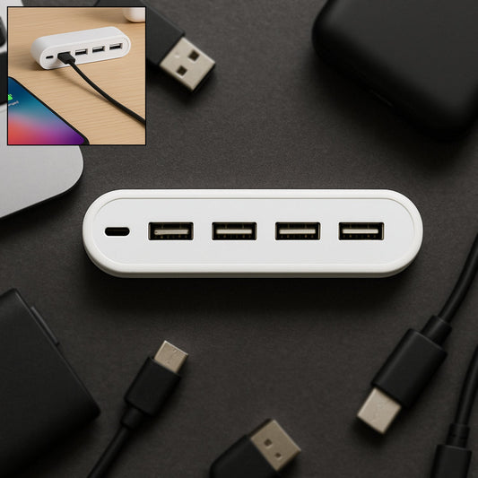 4in1 hub is USB For Pen drive, Mouse, Keyboards, Camera, Mobile, Tablet, PC, Laptop, TV, Study table, CHARGING Extension HUB Portable (1 pc) Your Brand