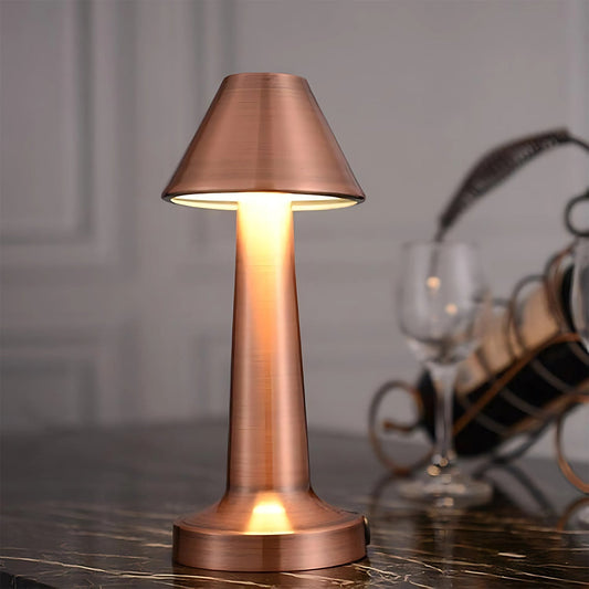 LED Lamp with Touch Control | Decorative Desk Lamp, Portable Metal LED Table Lamp, USB Rechargeable, 3 Color, 3 Levels Brightness, Dimmable Eye Protection Modern Lamp for Home Decor Party Kids Room Bedroom (1 Pc) Your Brand