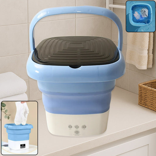 Folding Washing Machine, Mini Portable Washing Machine, Deep Cleaning, Mini Foldable Washing Machine, Suitable For Socks, Underwear, Baby Clothes & Other (1 Pc) Your Brand