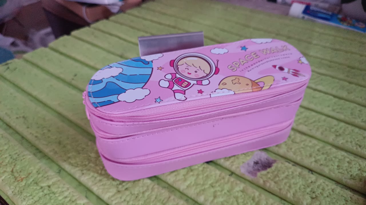 3 Layer Large Capacity With Multi-Functional Pencil Case (1 Pc) Your Brand