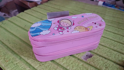 3 Layer Large Capacity With Multi-Functional Pencil Case (1 Pc) Your Brand